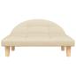 Preview: Hundebett Creme 70x52x30 cm Stoff
