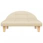 Preview: Hundebett Creme 70x52x30 cm Stoff