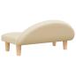 Preview: Hundebett Creme 70x52x30 cm Stoff