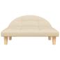 Preview: Hundebett Creme 70x52x30 cm Stoff