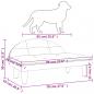 Preview: Hundebett Creme 70x52x30 cm Stoff