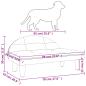 Preview: Hundebett Creme 70x52x30 cm Stoff