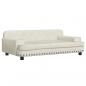 Preview: Hundebett Creme 90x53x30 cm Samt