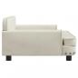 Preview: Hundebett Creme 90x53x30 cm Samt