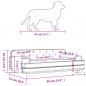Preview: Hundebett Hellgrau 90x53x30 cm Samt