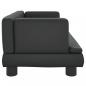 Preview: Hundebett Schwarz 60x40x30 cm Kunstleder