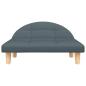 Preview: Hundebett Dunkelgrau 70x52x30 cm Stoff