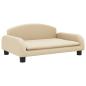 Preview: Hundebett Creme 70x45x30 cm Stoff