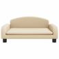 Preview: Hundebett Creme 70x45x30 cm Stoff