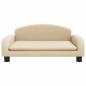 Preview: Hundebett Creme 70x45x30 cm Stoff