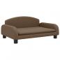 Preview: Hundebett Braun 70x45x30 cm Stoff