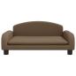 Preview: Hundebett Braun 70x45x30 cm Stoff