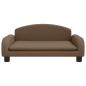 Preview: Hundebett Braun 70x45x30 cm Stoff