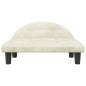 Preview: Hundebett Creme 70x52x30 cm Samt