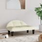 Preview: Hundebett Creme 70x52x30 cm Samt