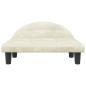 Preview: Hundebett Creme 70x52x30 cm Samt