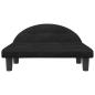 Preview: Hundebett Schwarz 70x52x30 cm Samt