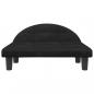 Preview: Hundebett Schwarz 70x52x30 cm Samt