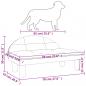 Preview: Hundebett Schwarz 70x52x30 cm Samt