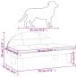 Preview: Hundebett Schwarz 70x52x30 cm Samt