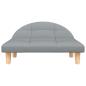 Preview: Hundebett Hellgrau 70x52x30 cm Stoff