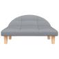 Preview: Hundebett Hellgrau 70x52x30 cm Stoff