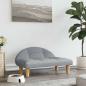 Preview: Hundebett Hellgrau 70x52x30 cm Stoff