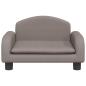 Preview: Hundebett Taupe 50x40x30 cm Stoff