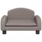 Preview: Hundebett Taupe 50x40x30 cm Stoff