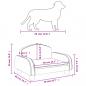 Preview: Hundebett Taupe 50x40x30 cm Stoff
