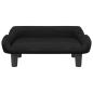 Preview: Hundebett Schwarz 70x40x24 cm Samt