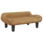 Preview: Hundebett Braun 70x40x24 cm Samt