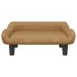 Preview: Hundebett Braun 70x40x24 cm Samt