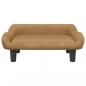 Preview: Hundebett Braun 70x40x24 cm Samt