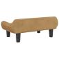 Preview: Hundebett Braun 70x40x24 cm Samt