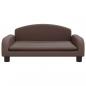 Preview: Hundebett Braun 70x45x30 cm Kunstleder