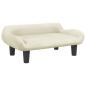 Preview: Hundebett Creme 70x40x24 cm Samt