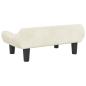 Preview: Hundebett Creme 70x40x24 cm Samt