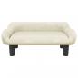 Preview: Hundebett Creme 70x40x24 cm Samt