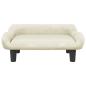Preview: Hundebett Creme 70x40x24 cm Samt