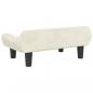 Preview: Hundebett Creme 70x40x24 cm Samt