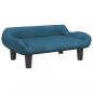 Preview: Hundebett Blau 70x40x24 cm Samt