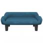 Preview: Hundebett Blau 70x40x24 cm Samt