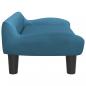 Preview: Hundebett Blau 70x40x24 cm Samt