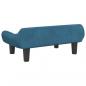 Preview: Hundebett Blau 70x40x24 cm Samt