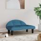 Preview: ARDEBO.de - Hundebett Blau 70x52x30 cm Samt
