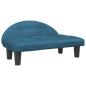 Preview: Hundebett Blau 70x52x30 cm Samt