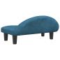 Preview: Hundebett Blau 70x52x30 cm Samt