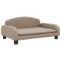 Preview: Hundebett Cappuccino-Braun 70x45x30 cm Kunstleder