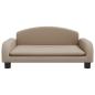 Preview: Hundebett Cappuccino-Braun 70x45x30 cm Kunstleder